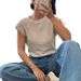 In Stock 2026 European And American Cross-border Women's Spring/summer Round Neck Patterned Small Flutter Sleeve_ecoleips.com