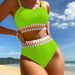 High-Waist Bikini Set – Sexy & Secure Swimwear For Women | 18 Color Options | Tummy Control & Full Coverage_ecoleips.com