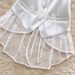 Mature Sophisticated Women's Vest Sheer Lace Detailing Back Fitted Waist Asymmetrical Design Outerwear_ecoleips.com