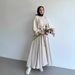 Verve 2025 New Muslim Fashion Lantern Sleeve Top With Flared Skirt Set Fashionable And Elegant_ecoleips.com