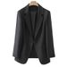 Women's Clothing Suit Jacket Casual Small Suit Large Size 100kg Wearable Temperament Suit Top_ecoleips.com