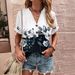 2026 Spring Summer New Cross-Border Foreign Trade Women's Clothing Wish European American Tops Printed Twist_ecoleips.com