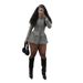 New MZ88609 Slim Fit Shirt Stretch Denim Skirt Women's Set_ecoleips.com