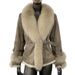 Women’s Stylish Short Suede Fur Coat – Faux Rabbit Fur Lining, Winter Warm Fashion Outerwear, XS-XXXL_ecoleips.com