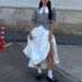 K European And American Style New Balloon Skirt, Fashionable, Casual, Simple, Solid Color, Versatile, High Waisted, Fluffy Skirt, Half Body Skirt_ecoleips.com