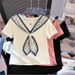 Women's Clothing Plus Size High Quality Short Sleeve T-Shirt For Women Loose Fit Slimming Design Versatile Shoulder Top Summer_ecoleips.com