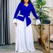 Women's Clothing Spring New Fashion Trumpet Sleeve Top Pleated Wide Leg Pants Suit Two Piece Suit_ecoleips.com