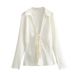 Aria Basics Aria Basics Cross-Border Foreign Trade Women's Clothing 2025 Summer New European And American Style Bowknot Silk Satin_ecoleips.com