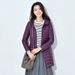 Women's Lightweight Down Jacket Winter Coat Slim Fit Mid-Length Warm Hooded Parka With White Duck Feather_ecoleips.com