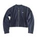 Women's Casual Embroidered Zip-Up Hoodie With Stand Collar – Loose Fit Long Sleeve Pullover For Autumn_ecoleips.com