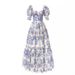 Fairy Style Women's Evening Dress Fashion Organza Long Elegant Formal Prom Gown For Wedding Party Evening Banquet_ecoleips.com