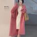 Women's Clothing Thick Needle Sweater Chunky Knit Cardigan Oversized Longline Coat With Pockets - Cozy Loose Fit Korean Style Open Front Sweater_ecoleips.com