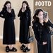 Autumn New Korean Style Embroidered Top + Pleated Tank Two-Piece Maternity Dress_ecoleips.com