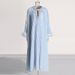 Women's Clothing Autumn And Winter New Round Neck Diamond Pleated Ostrich Feather Solid Color Dress_ecoleips.com