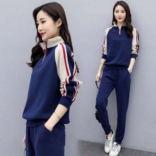 Women’s Casual Lounge Set – Long Sleeve Top + Wide-Leg Pants (M-4XL, 2 Colors) | Korean Oversized Style_ecoleips.com