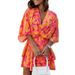 Autumn Bat-Sleeve A-Line Skirt, V-Neck Casual Vacation Double-Layer One-Piece Short Skirt_ecoleips.com
