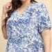 plus Size V-neck Floral Maxi Dress Women's Casual Beach Vacation Loose Waist Fashion Long Dress For Spring/Autumn Summer_ecoleips.com