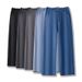 Women's Clothing Plus Size Wide Leg High Waist Denim Trousers For Women Spring And Autumn New Style Slightly Fat Mm Casual All Match_ecoleips.com