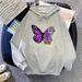 Casual Sweatshirt Jacket For Women, And Autumn Style, Fleece-Lined, Early Loose Hooded Spring Wear, 2024_ecoleips.com