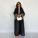 Verve LN131 Women's Embroidered Cardigan Robe Dubai Coat Muslim_ecoleips.com