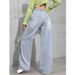 Summer Women's Loose Fit High Waist Jeans - Stretch Cotton Straight Leg Pants With Pockets, Streetwear Fashion For Casual & Daily Wear_ecoleips.com