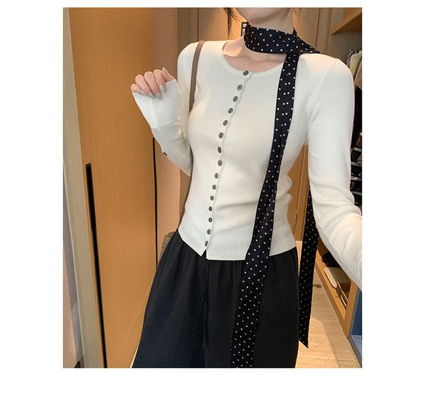 Korean Style Lazy Stand Collar Cardigan Sweater For Women, New Autumn Winter High-end Loose Soft Knitted Top Coat_ecoleips.com