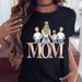 New Fashion Independent Brand Family Collection Simple Letter Print Loose Short-sleeve Stylish Women's T-shirt_ecoleips.com