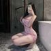 Sexy Lingerie Sexy Women's Sequins Tassel Nightclub Hip-wrapped See-through Skirt Spice Girl Pure Lust Seduction Uniform Pajama Suit_ecoleips.com