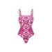 Step Into 2025 INS Style Swimwear Sexy One-Piece Printed Swimsuit Women Two-Piece Set With Tie Skirt_ecoleips.com