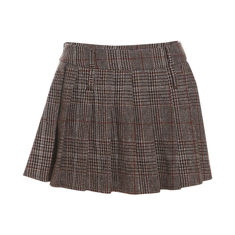 Women's Clothing Solid Color Loose Long Sleeved Sweater Fashionable High Waist Pleated Skirt_ecoleips.com