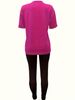 Women's Sports Outfit Set, Plus Size Abstract Figure Print Long Sleeve T-shirt Top & Medium Stretch Comfy Pants Fitness Outfit_ecoleips.com