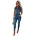Women's Clothing Slim Fit Denim Jumpsuit For Women Sexy Tight Fitting Fashionable American Style New_ecoleips.com