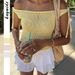 DiYun European And American Vacation Casual Style Hollow Out Off-Shoulder Knit Tank Top Women's Clothing 2026 Summer_ecoleips.com