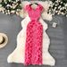 Women's Clothing High End Dress High End Luxury Niche Pleated Three Dimensional Ruffles Slim Long Temperament Dress_ecoleips.com