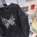 Distressed 230g Pure Cotton Long Sleeved Shirt For Women Back Collar Trendy Couple Style Casual Top In Real Photos_ecoleips.com