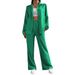 Women's Clothing New Button Cardigan Lapel Solid Color Casual Fashion Women's Two Piece Suit_ecoleips.com