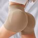Women's Clothing Hip Lifting Seamless Yoga Pants High Waist High Elastic Solid Color Breathable Quick Drying Sports Fitness Pants Tight Shorts_ecoleips.com