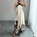 Elegant Halter Neck Backless Maxi Dress With Bow Tie Back And Flared Skirt For Summer Vacation & Evening Parties_ecoleips.com
