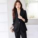 Women's Professional Blazer Set Slim Fit Office Suit Jacket And Pants Petite Friendly Business Casual Formal Occasions_ecoleips.com