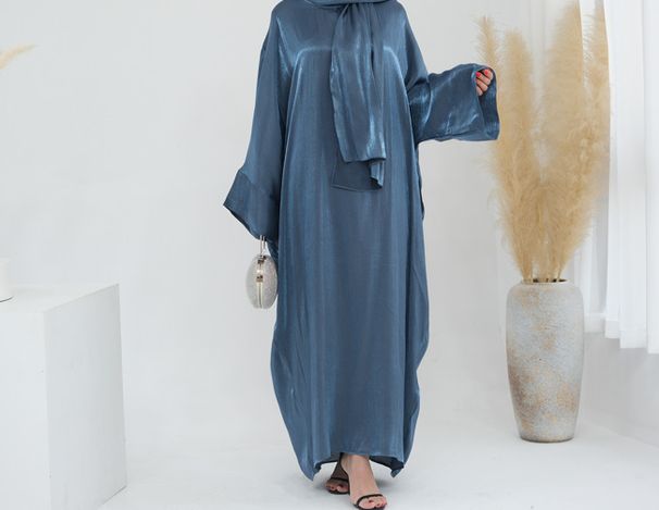 Elegant Bubble Sleeve Blouse With Flowy High-Waist Maxi Dress – Stylish & Versatile For Work & Casual_ecoleips.com
