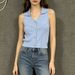 Women's Clothing V Neck Sleeveless Knit Cardigan Slim Fit Fishbone Design Elegant Luxury Top For Spring/Summer_ecoleips.com