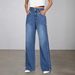 Vintage Wide-Leg Jeans – High-Waisted Relaxed Fit With Washed Denim & Beaded Embellishments_ecoleips.com