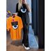Women's Clothing Summer Two Piece Suits Eye Print Tops And Trousers_ecoleips.com
