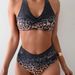 Women's Clothing New Leopard Print High End Split Women's Swimsuit Design Sexy Bikini Swimsuit_ecoleips.com