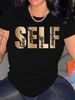 Summer European And American Cross-border Foreign Trade Plus-size T-shirt, Round-neck Casual Loose-fitting Short-sleeve_ecoleips.com