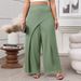 Women's Solid Color Wide-Leg Pants – Loose Fit High Waist Comfortable Trousers With Trendy Design_ecoleips.com