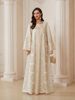 NT11 Women's Elegant round Neck Dress Rhinestone Print Ethnic Jacquard Robe Cross Border Fashion for Ladies_ecoleips.com