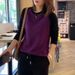 European Hong Kong Style German Fleece Patchwork Color-Block Long-Sleeve T-Shirt For Autumn And Winter, Warm Base Layer_ecoleips.com