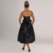 Women's Clothing Summer Elegant Sweet Spicy Solid Color Strapless Off Shoulder Party Cocktail Glitter Mesh Tight Waist Dress_ecoleips.com