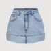 High Waisted Rolled up Denim Mini Skirt for Women Versatile Sexy Anti Exposure Short Skirt for Travel_ecoleips.com